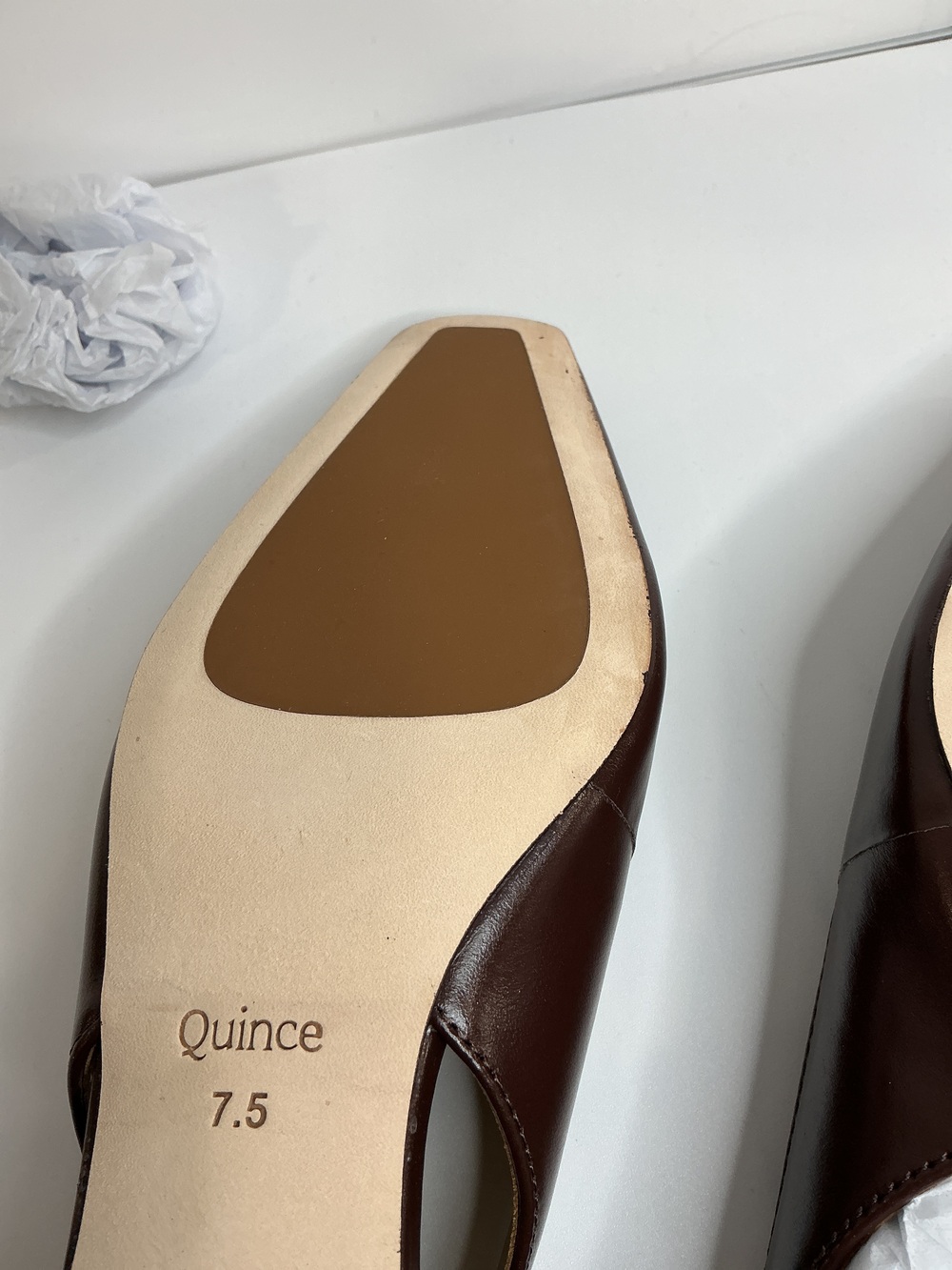 Italian Leather Slingback Flat - Picture 3 of 3